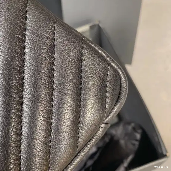 leather YSL Medium bag-24*17*6.5cm shoulder 0515